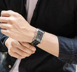 Emporio Armani Classic Analog Black Dial Black Leather Strap Strap Watch For Men - AR1604 Buy Now By Emporio Armani