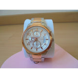 Guess Exec Chronograph White Dial Two Tone Steel Strap Watch for Men - W0075G2 Buy Now By Guess