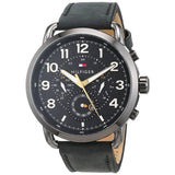 Tommy Hilfiger Briggs Black Dial Black Leather Strap Watch for Men - 1791426 Buy Now By Tommy Hilfiger