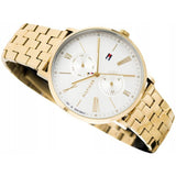 Tommy Hilfiger Jenna Quartz White Dial Gold Steel Strap Watch for Women - 1782069 Buy Now By Tommy Hilfiger