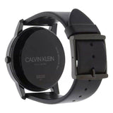 Calvin Klein City Quartz Black Dial Black Leather Strap Watch for Men - K2G2G4CX Buy Now By Calvin Klein
