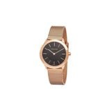 Calvin Klein Minimal Black Dial Rose Gold Mesh Bracelet Watch for Women - K3M2262Y Buy Now By Calvin Klein