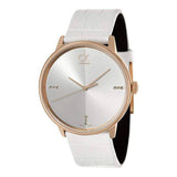 Calvin Klein Accent White Dial White Leather Strap Watch for Men - K2Y2X6KW Buy Now By Calvin Klein