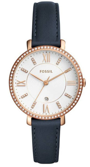 Fossil Jacqueline White Dial Blue Leather Strap Watch for Women - ES4291 Buy Now By Fossil