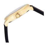 Guess G Twist Gold Dial Black Leather Strap Watch for Women - W0911L3 Buy Now By Guess