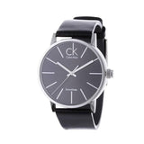 Calvin Klein Minimal Black Dial Black Leather Strap Watch for Men - K7621107 Buy Now By Calvin Klein