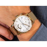 Tommy Hilfiger Kane White Dial Gold Mesh Bracelet Watch for Men - 1710403 Buy Now By Tommy Hilfiger