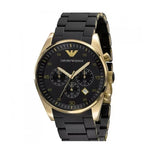Emporio Armani Sportivo Quartz Black Dial Black Steel Strap Watch For Men - AR8023 Buy Now By Emporio Armani
