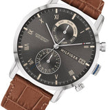 Tommy Hilfiger Kane Grey Dial Brown Leather Strap Watch for Men - 1710398 Buy Now By Tommy Hilfiger