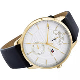 Tommy Hilfiger Hunter White Dial Black Leather Strap Watch for Men - 1791606 Buy Now By Tommy Hilfiger