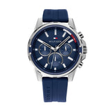 Tommy Hilfiger Mason Blue Dial Blue Rubber Strap Watch for Men - 1791791 Buy Now By Tommy Hilfiger