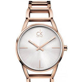 Calvin Klein Stately White Dial Rose Gold Steel Strap Watch for Women - K3G23626 Buy Now By Calvin Klein