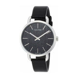 Calvin Klein Even Black Dial Black Leather Strap Watch for Women - K7B231C1 Buy Now By Calvin Klein