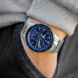 Tommy Hilfiger Austin Blue Dial Silver Steel Strap Watch for Men - 1791640 Buy Now By Tommy Hilfiger