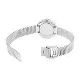 Calvin Klein Firm Black Dial Silver Mesh Bracelet Watch for Women - K3N23121 Buy Now By Calvin Klein