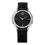 Calvin Klein Skirt Black Dial Black Leather Strap Watch for Women - K2U231C1 Buy Now By Calvin Klein