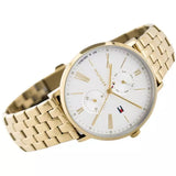 Tommy Hilfiger Jenna Quartz White Dial Gold Steel Strap Watch for Women - 1782069 Buy Now By Tommy Hilfiger