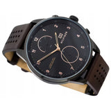 Tommy Hilfiger Chase Quartz Black Dial Brown Leather Strap Watch for Men - 1791577 Buy Now By Tommy Hilfiger