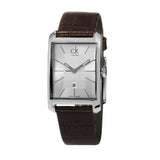 Calvin Klein Window Silver Dial Brown Leather Strap Watch for Women - K2M23126 Buy Now By Calvin Klein