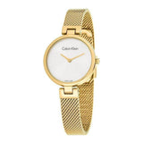 Calvin Klein Authentic White Dial Rose Gold Mesh Bracelet Watch for Women - K8G23526 Buy Now By Calvin Klein