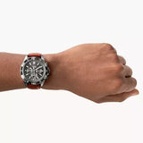 Fossil Garrett Chronograph Grey Dial Brown Leather Strap Watch for Men - FS5770 Buy Now By Fossil