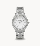 Fossil Jesse White Dial Silver Steel Strap Watch for Women - ES2362 Buy Now By Fossil