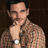 Fossil Grant Chronograph White Dial Brown Leather Strap Watch for Men - FS4735 Buy Now By Fossil