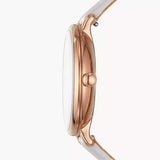 Fossil Jacqueline Mother of Pearl Dial Grey Leather Strap Watch for Women - ES4672 Buy Now By Fossil