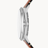 Fossil Townsman Automatic Skeleton Blue Dial Brown Leather Strap Watch for Men - ME3154 Buy Now By Fossil