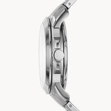 Fossil Grant Automatic Skeleton Black Dial Silver Steel Strap Watch for Men - ME3103 Buy Now By Fossil