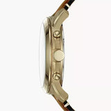 Fossil Grant Sport Chronograph Blue Dial Brown Leather Strap Watch for Men - FS5268 Buy Now By Fossil