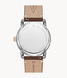 Fossil The Commuter Twist Black Dial Brown Leather Strap Watch for Men - ME1165 Buy Now By Fossil