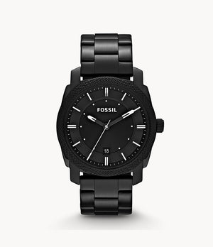 Fossil Machine Black Dial Black Steel Strap Watch for Men - FS4775 Buy Now By Fossil