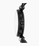 Fossil Carlie Black Dial Black Steel Strap Watch for Women - ES4488 Buy Now By Fossil