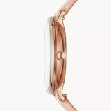 Fossil Jacqueline Three Hand Mother of Pearl Dial Pink Leather Strap Watch for Women - ES4671 Buy Now By Fossil