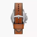 Fossil Bowman Chronograph Blue Dial Brown Leather Strap Watch for Men - FS5602 Buy Now By Fossil