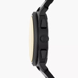 Fossil Machine Chronograph Black Dial Black Leather Strap Watch for Men - FS5586 Buy Now By Fossil