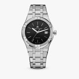 Maurice Lacroix Aikon Date Quartz Black Dial Silver Steel Strap Watch for Men - AI1108-SS002-330-1 Buy Now By Maurice Lacroix