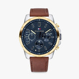 Tommy Hilfiger Decker Blue Dial Brown Leather Strap Watch for Men - 1791561 Buy Now By Tommy Hilfiger