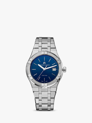Maurice Lacroix Aikon Date Blue Dial Silver Steel Strap Watch for Men - AI1108-SS002-430-1 Buy Now By Maurice Lacroix
