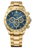 Hugo Boss Ikon Blue Dial Gold Steel Strap Watch for Men - 1513340 Buy Now By Hugo Boss