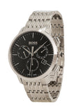 Hugo Boss Associate Black Dial Silver Steel Strap Watch for Men - 1513267 Buy Now By Hugo Boss