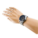 Tommy Hilfiger Spencer Skeleton Black Dial Silver Mesh Bracelet Watch for Men - 1791643 Buy Now By Tommy Hilfiger