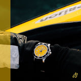 Breitling Superocean Automatic 44mm Yellow Dial Black Rubber Strap Watch for Men - A17367021I1S1 Buy Now By Breitling