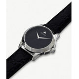 Gucci G Timeless Quartz Black Dial Black Leather Strap Watch For Men - YA1264031 Buy Now By Gucci