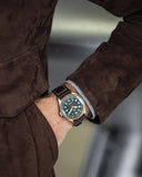 IWC Pilot's Watch Automatic Spitfire Green Dial Brown Leather Strap Watch for Men - IW326802 Buy Now By IWC