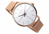 Calvin Klein Even White Dial Rose Gold Mesh Bracelet Watch for Women - K7B21626 Buy Now By Calvin Klein