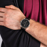 Tommy Hilfiger Daniel Black Dial Black Leather Strap Watch for Men - 1710381 Buy Now By Tommy Hilfiger