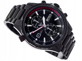 Hugo Boss Globetrotter Black Dial Black Steel Strap Watch for Men - 1513825 Buy Now By Hugo Boss
