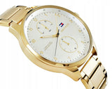 Tommy Hilfiger Chase Quartz White Dial Gold Steel Strap Watch for Men - 1791576 Buy Now By Tommy Hilfiger